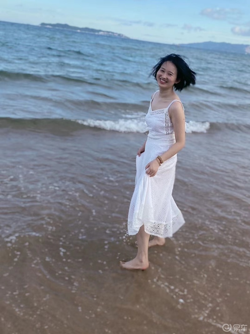 女神驾到#海边随拍