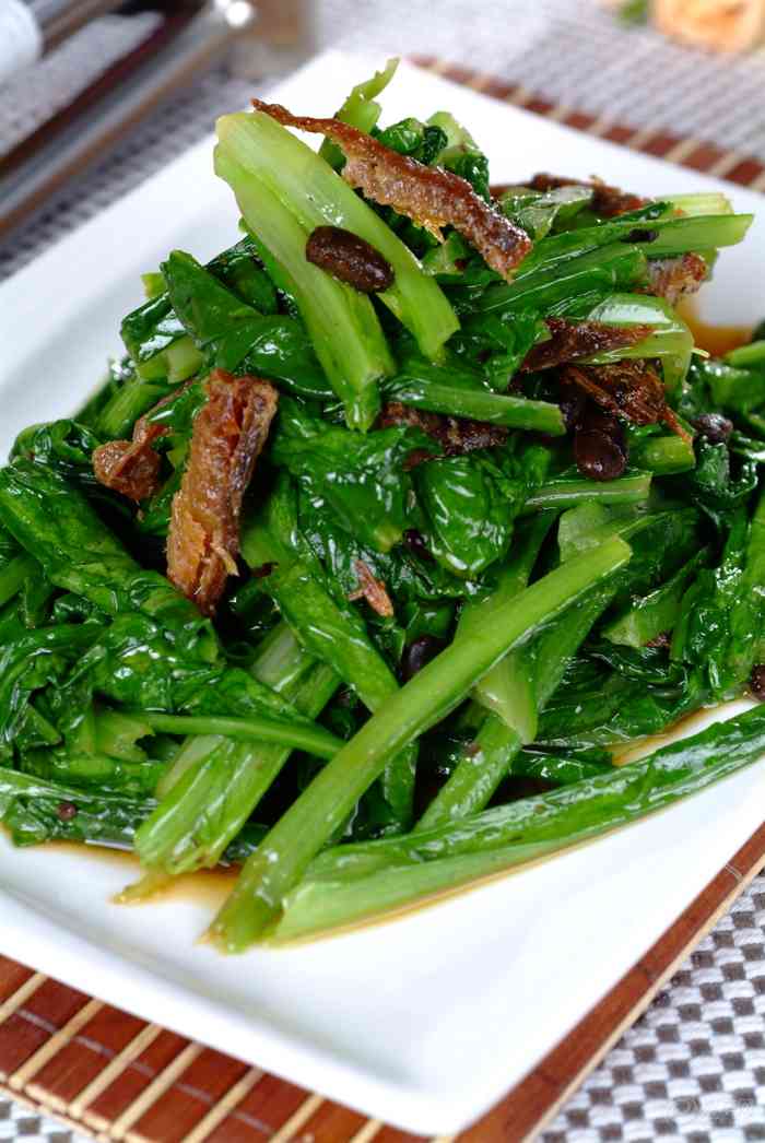 豆豉油麦菜