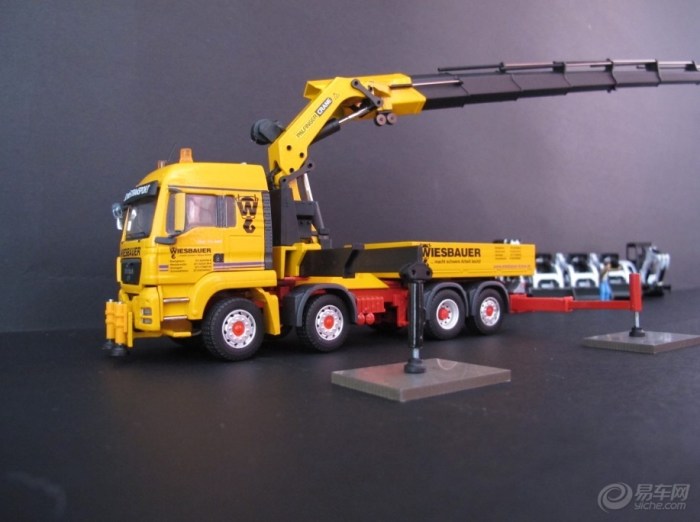 【只发精品1:50 MAN Wiesbauer随车吊 补发增