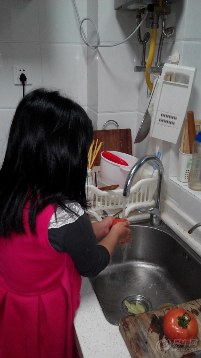 外甥女学炒菜