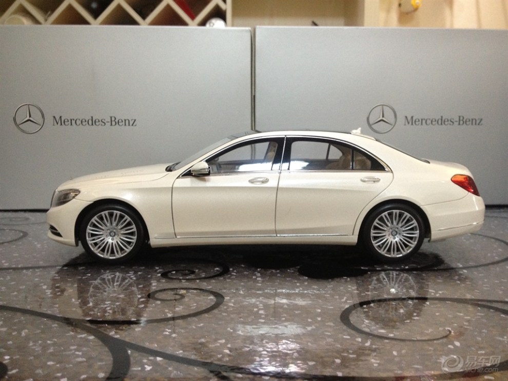 【奔驰新S级白色,赏析】_汽车模型论坛图片集