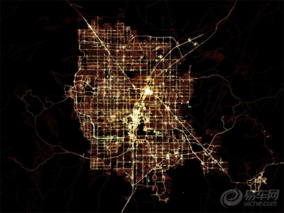 【绚丽的城市夜间地图】_陕西论坛图片集锦