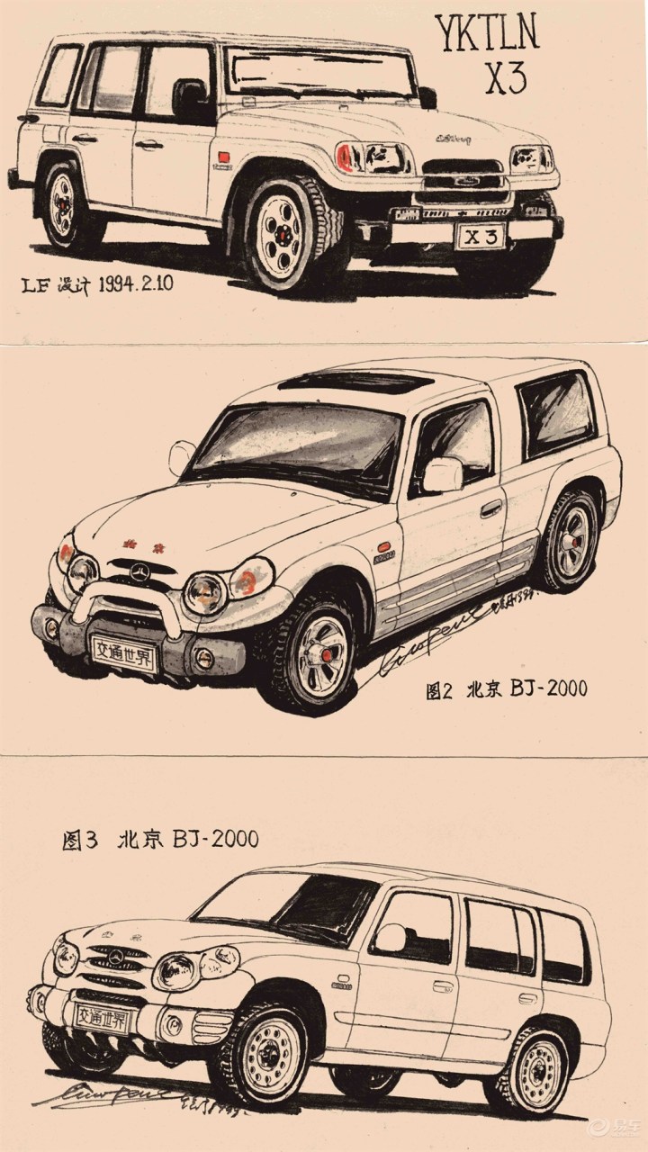 【我爱画汽车】涂鸦作品1-小型越野车