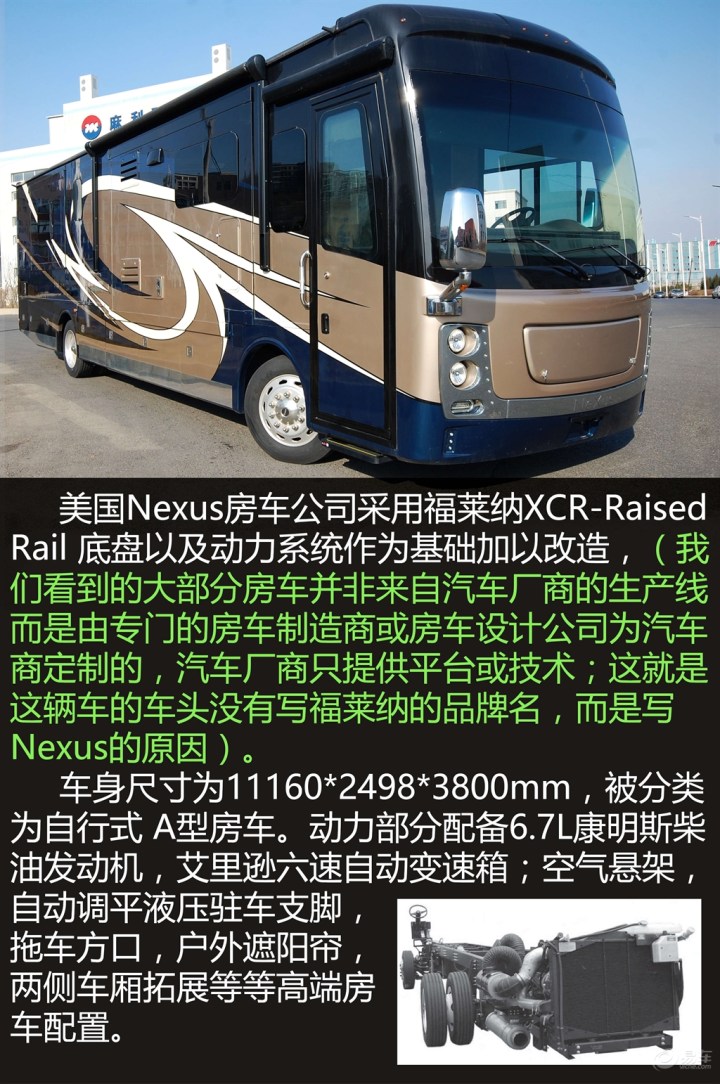美国进口房车巴士福莱纳nexus bentiey34b