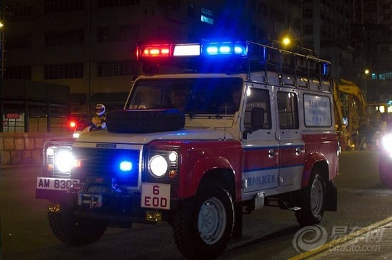 特别行政区的先进 香港路虎特别警车