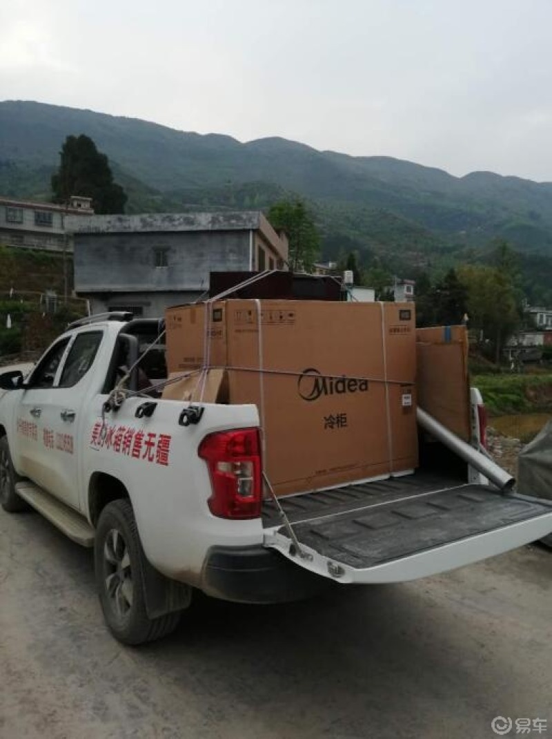 老板的长安凯程f70大皮卡拉货可惜了.