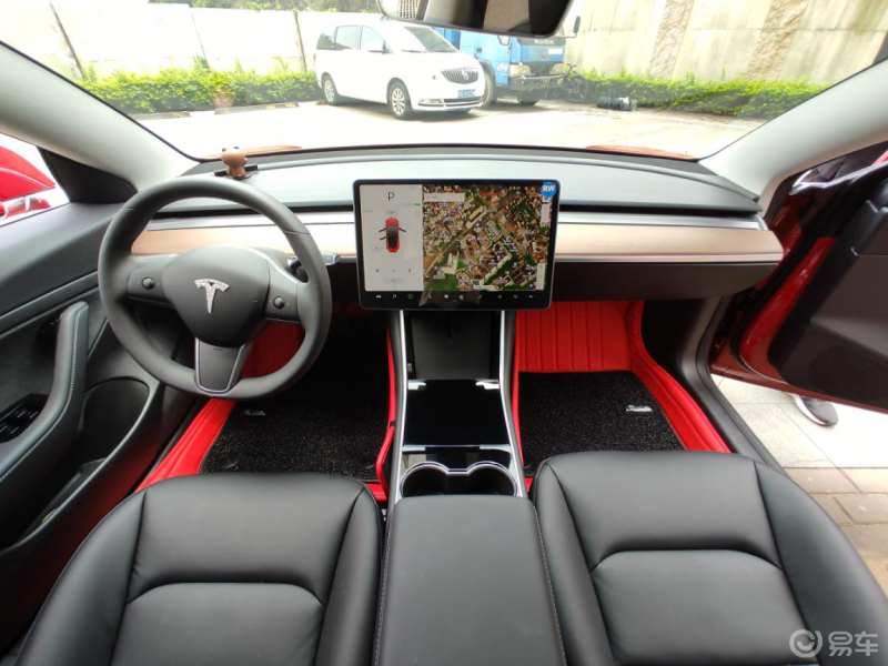 特斯拉model3内饰改造视觉效果