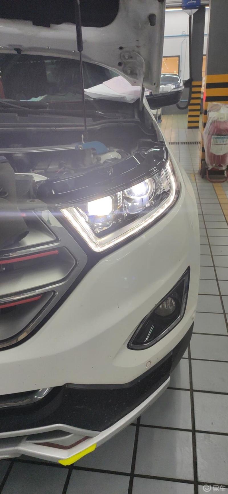 以车会友福特锐界保养使用两年多大灯led出现问题晚上他不亮而且像个