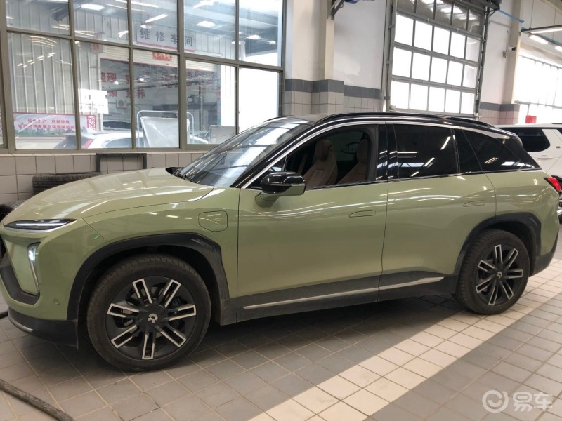 等你等了那么久今天终于见到你了,我的超爱es6,晨雾绿色就是_蔚来es8
