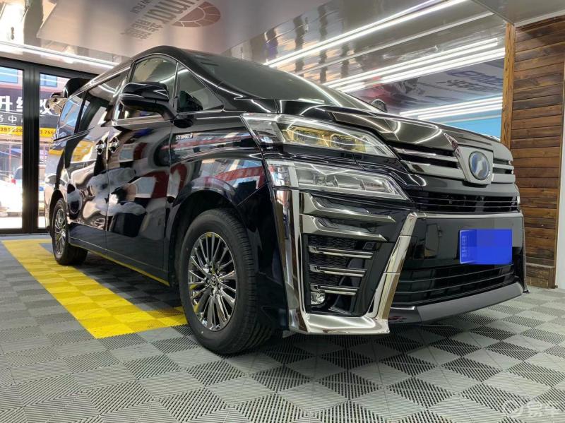 丰田威尔法纪念版外观大升级 改装运动版前杠 柚木地板 全车隔音 改装