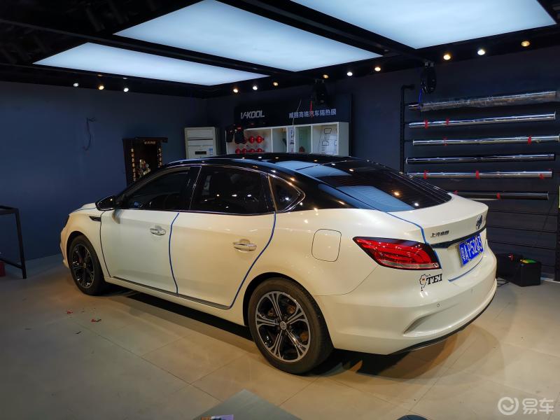 名爵6悬浮黑顶生产过程#车身改色不是得瑟,来聊聊你的换衣之路