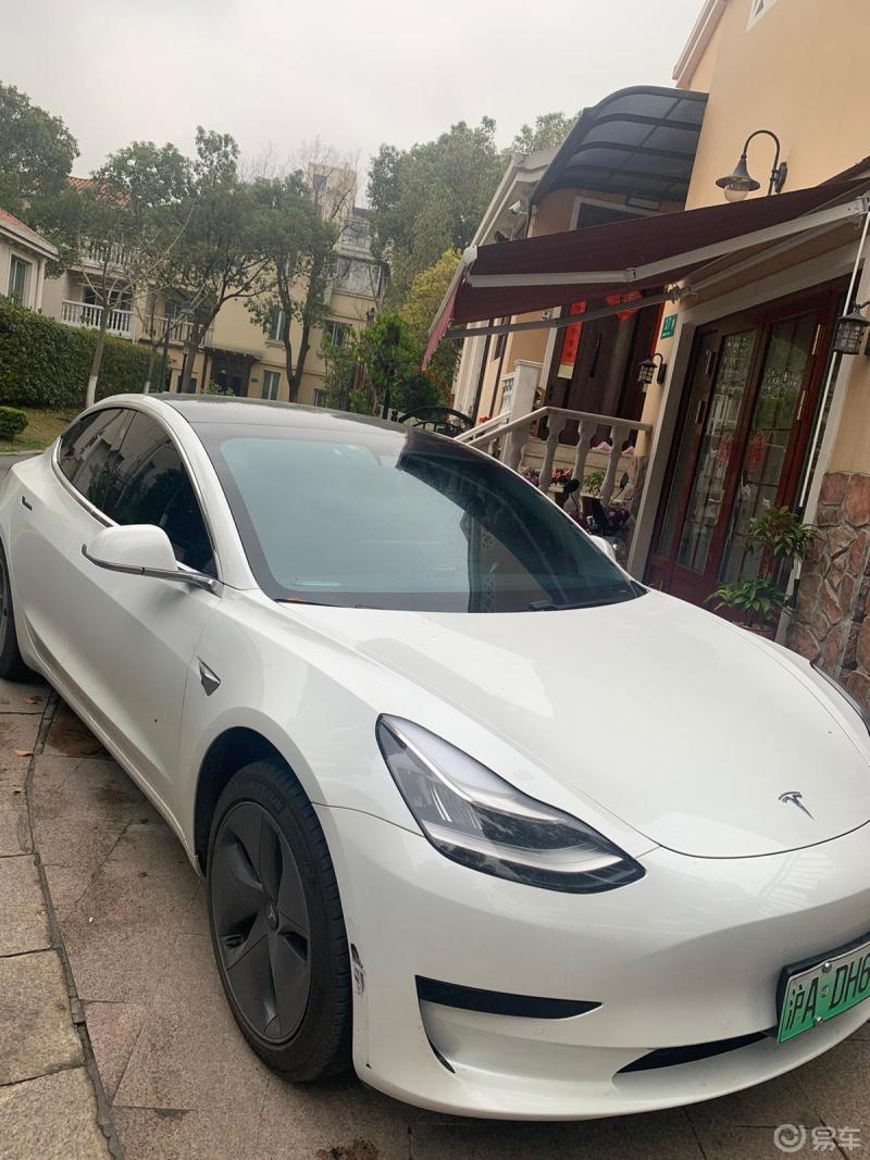 易车openday上海站春季后备箱特斯拉model3白色车主申请报