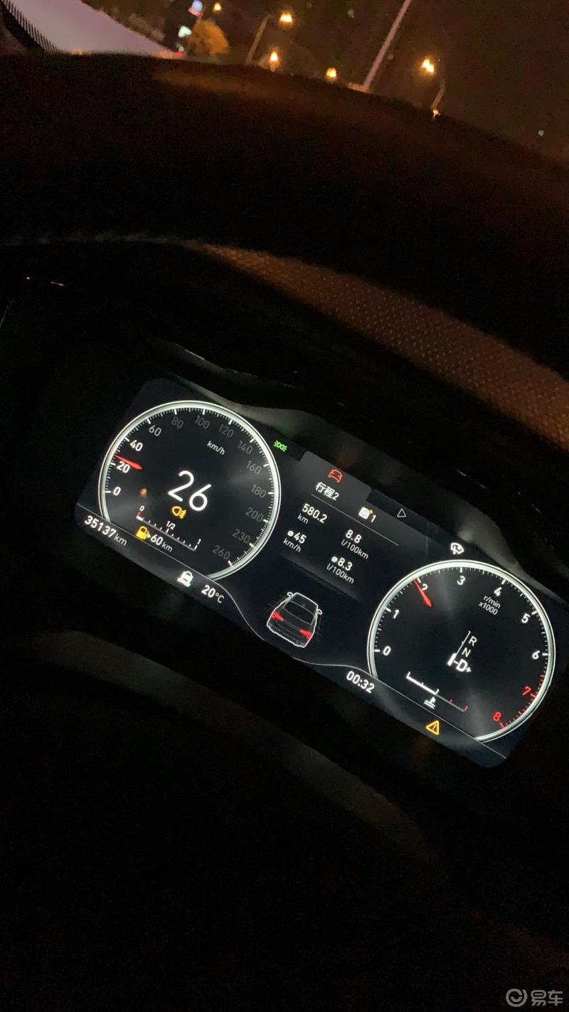 用车领克03实测真实油耗值一箱95汽油五十升大概可以行驶600公里平均