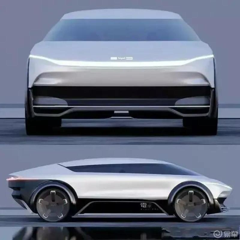 2021上海智能汽车比亚迪明阴阳造型挺不错