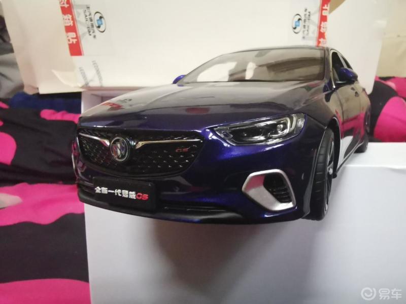 每日一帖有幸能收藏了别克君威gs蓝牙app遥控车模蓝色的车身造型非常