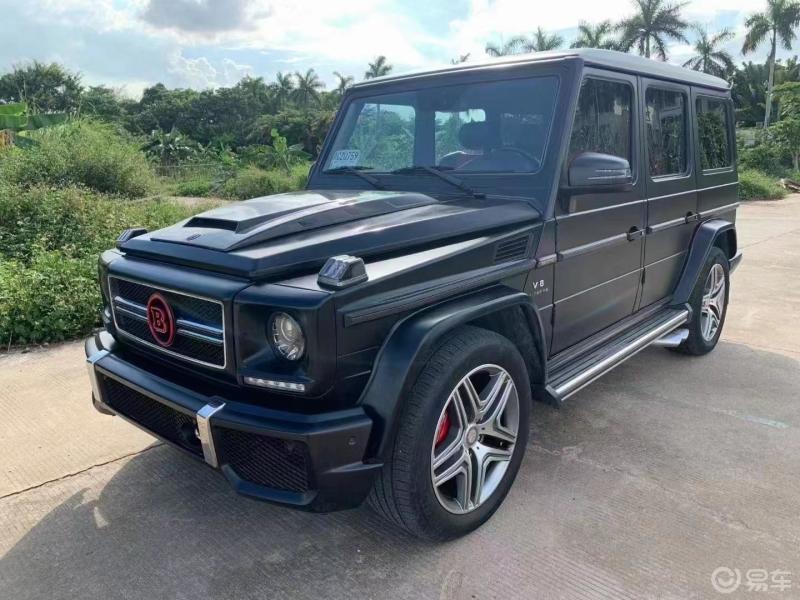 20多万纯12奔驰g55amg升级17款巴博斯g63机械增压黑色黑红格