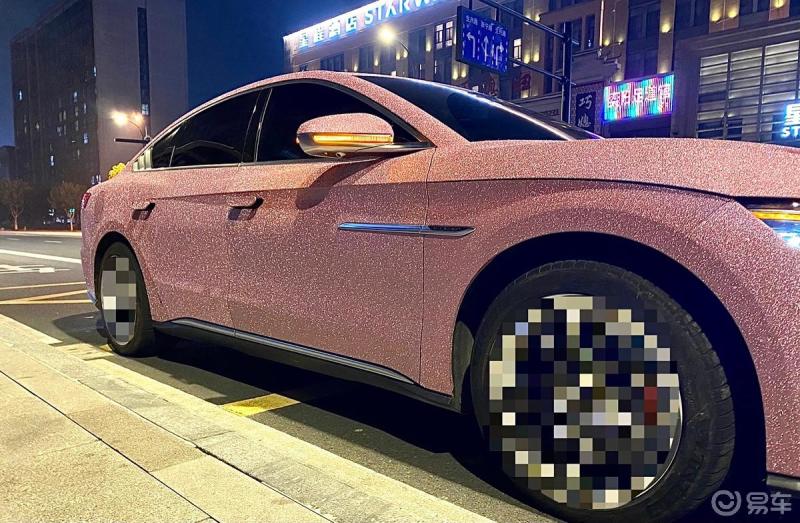 你们期待已久的改色,现身了全国第一台比亚迪汉,爆闪粉[爱心]你对"我"