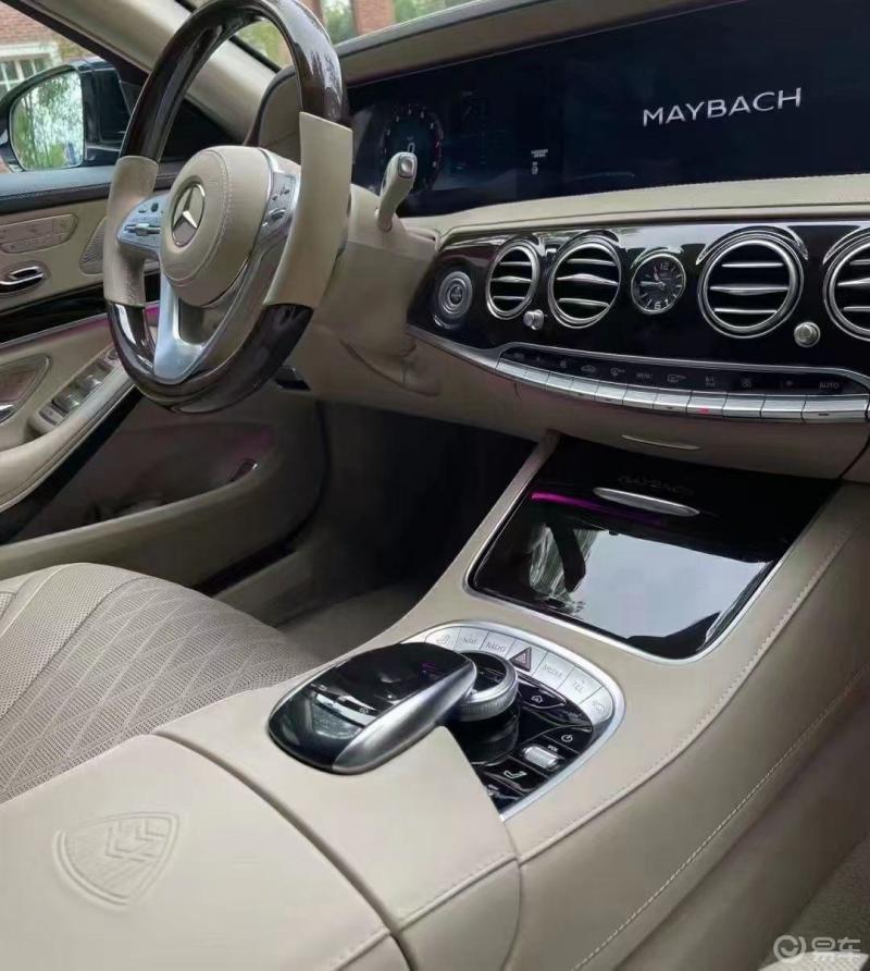 18年3月奔驰迈巴赫s450,北京一手车,3万公里,原车漆,白色内饰,极品