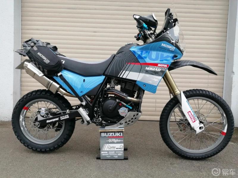 易车骑士节铃木大单缸dr650改装拉力版梦想之车皮实耐用经典