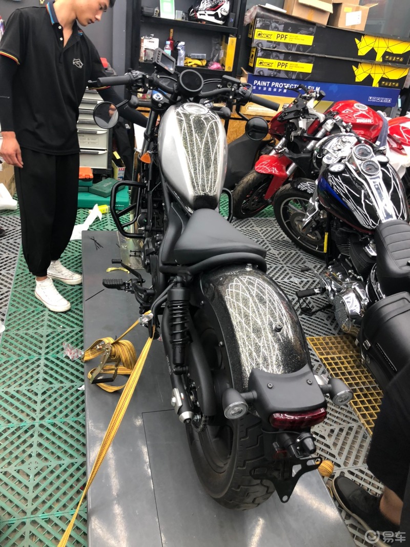 我改我真改本田cm300首改改装双拼糖果漆油箱后泥瓦