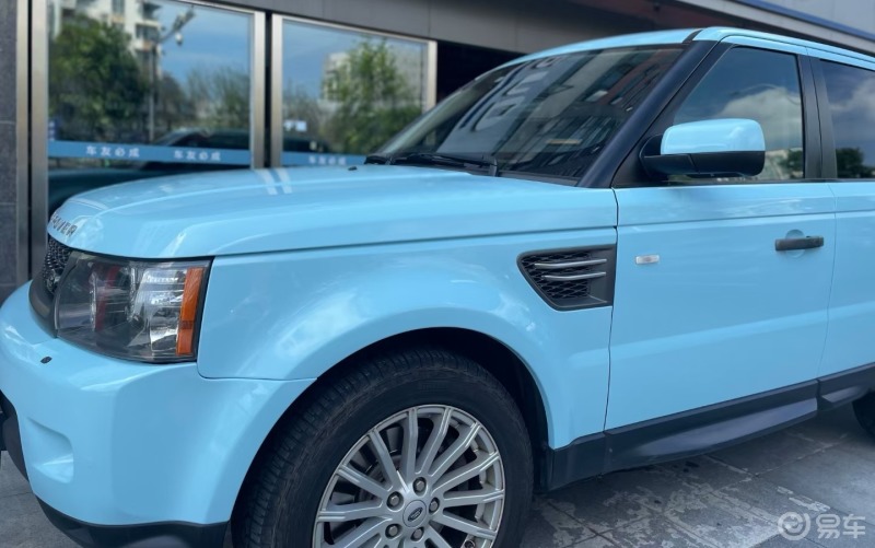 外观改装#白色路虎成功变身冰川蓝分享!