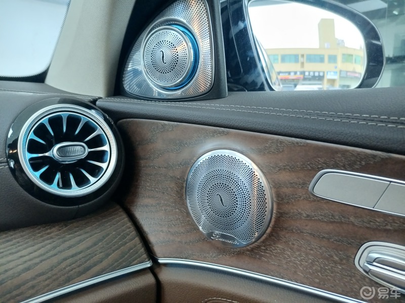 21款奔驰e300l升级原厂柏林之声音响加装旋转高音头效果