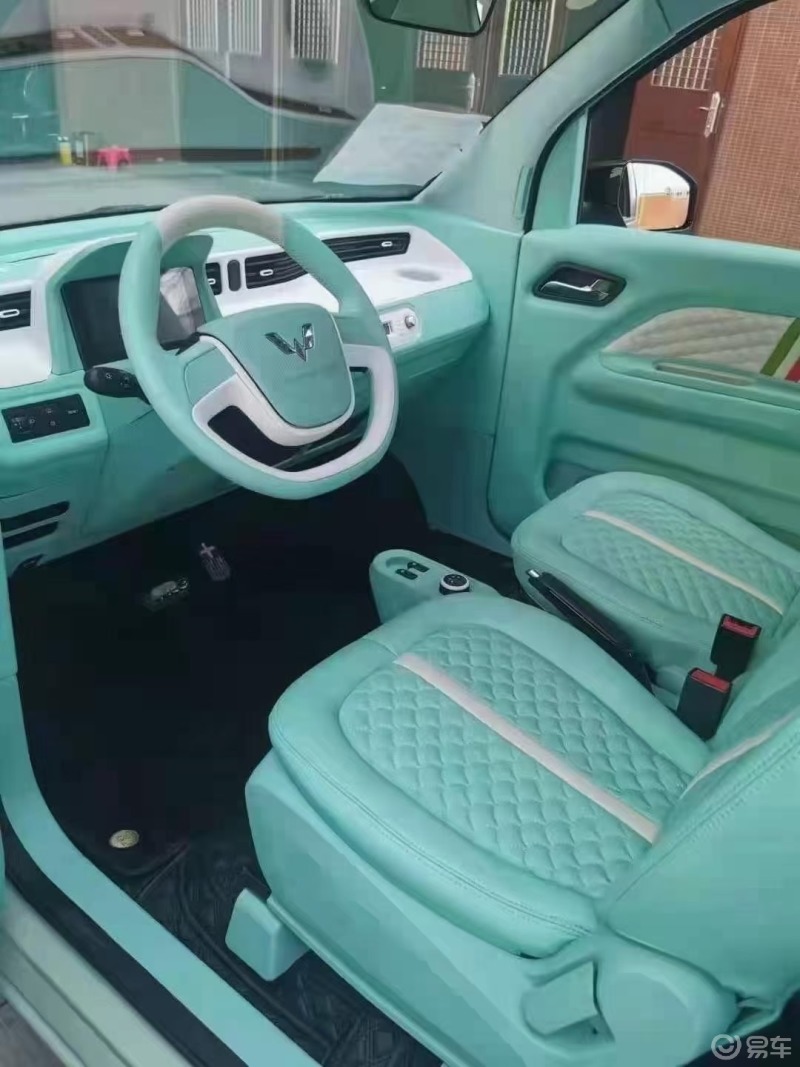 如此萌物91不心动么星空顶99 全车改色_五菱宏光mini ev社区_易车