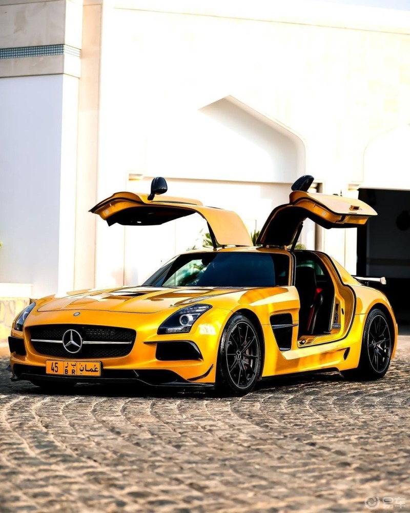 买不起系列梅赛德斯奔驰slsamgblackseries这颜色绝