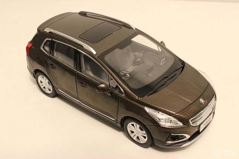 我收集过的汽车模型#东风标致3008原厂1:18汽车模型,威尔代工质敛不