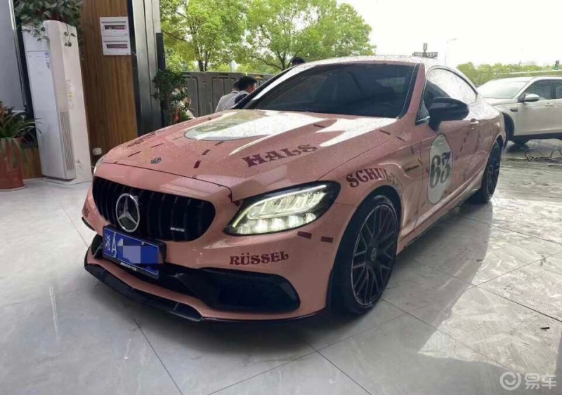 进口c260轿跑版改装熏黑灯膜 真碳amg方向盘 全真碳内_奔驰c级社区