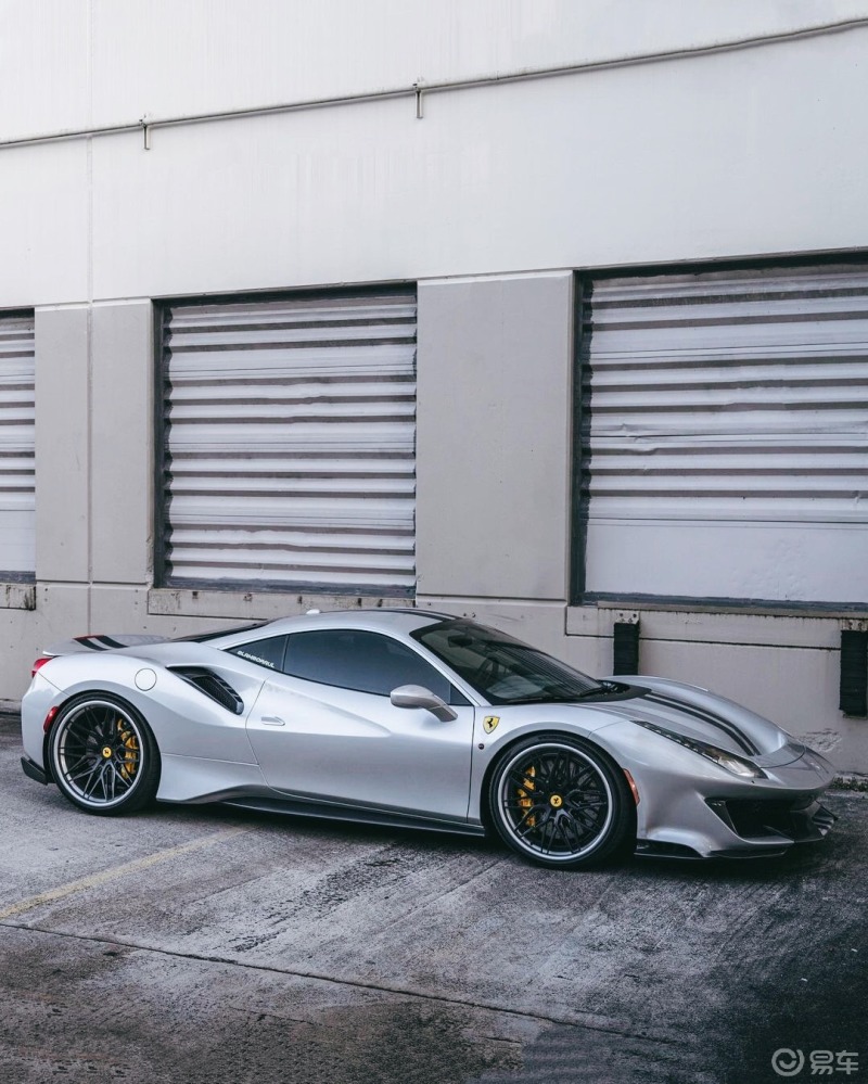 ferrari488pista银色 赛车涂装太美了