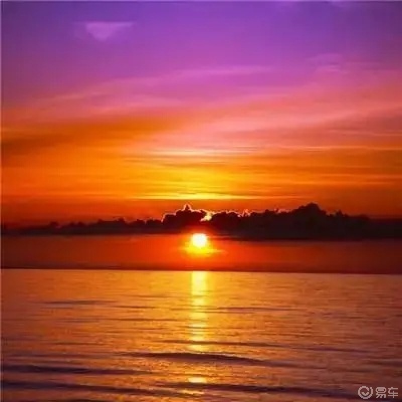 夕阳西下,旭日东升,朝霞,彩霞飘满天.