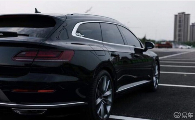 大众最美轿跑大众cc猎装版黑武士看上去是不是很帅啊是的这就是一汽