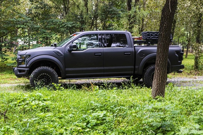 首台福特f150ltd改装猛禽外观整车定制喷涂车身防爆装甲漆效果