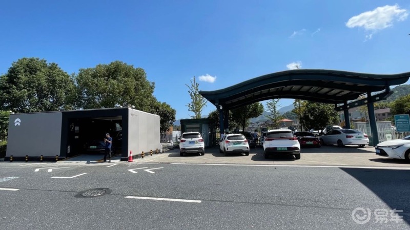 桐庐服务区实拍知道换电不用排队而且只要5分钟后都投来了羡