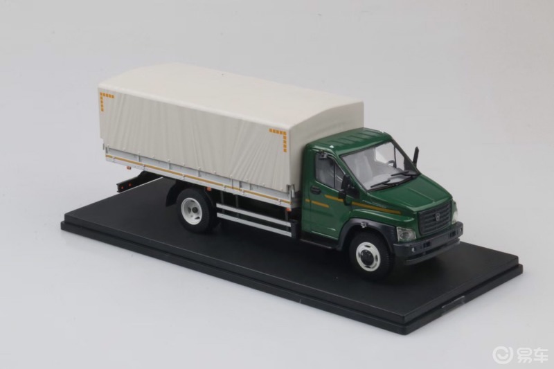 晒车模# gaz1:43卡车模型 苏联俄罗斯嘎斯卡车运输车,合金手把小怀档