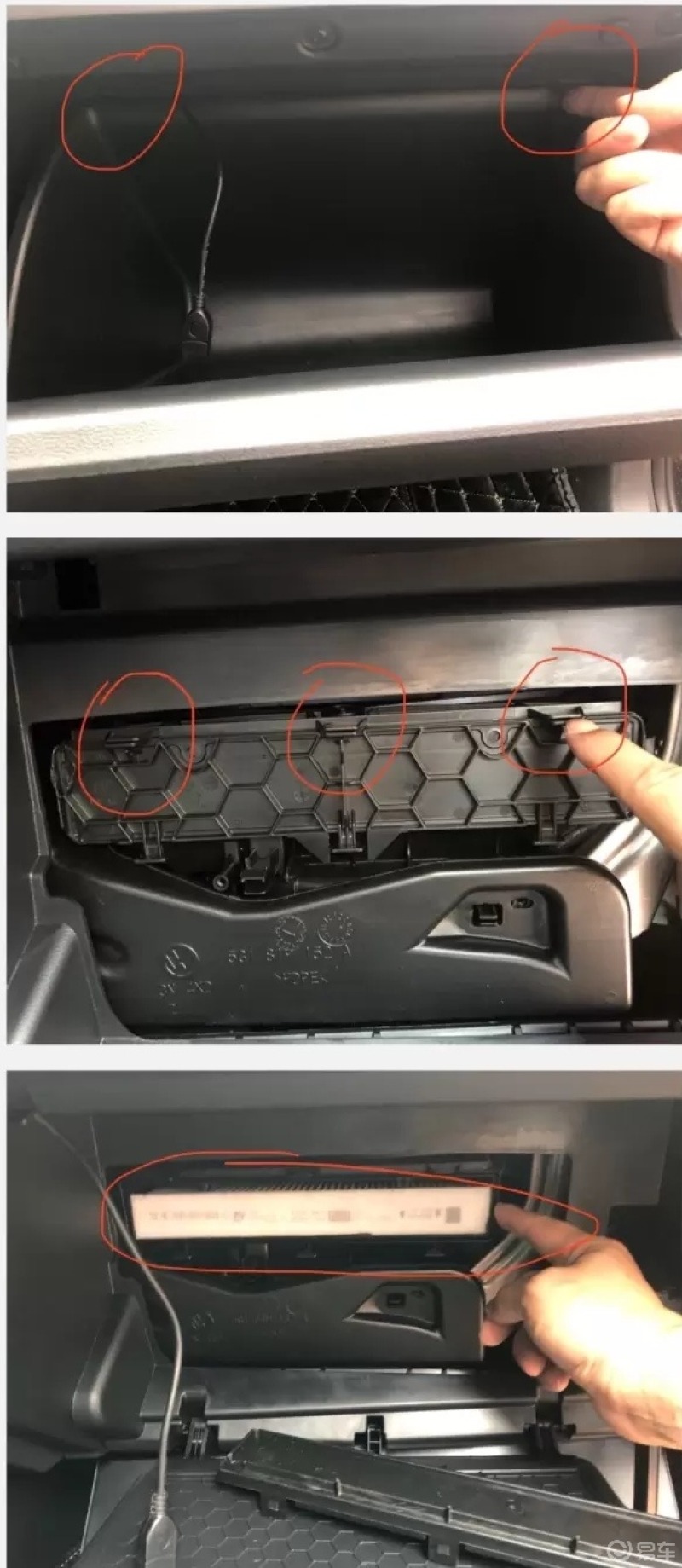 一个人如何更换空调滤芯大众宝来17款空调滤芯在打开发动机盖面对车辆