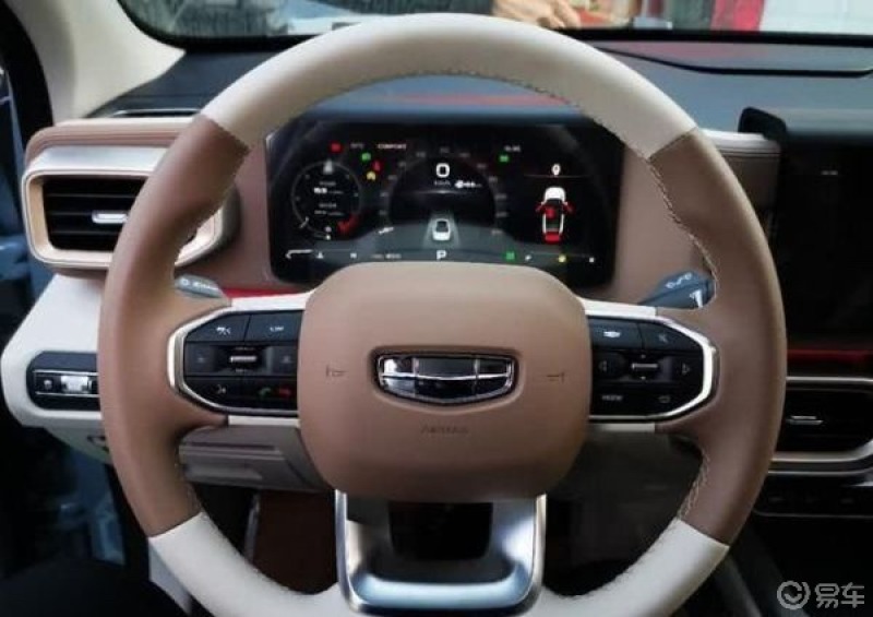 新手福利第三弹吉利icon内饰图片白粽内饰高大上给人的感觉非常大气