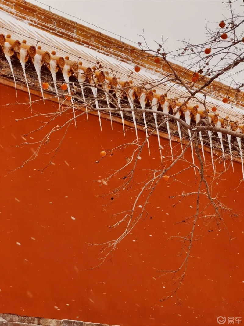 雪后故宫红墙图片图片