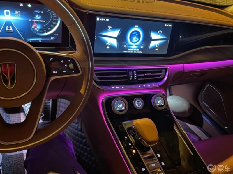 红旗h9尊贵的迎宾灯,红旗之翼,面子十足