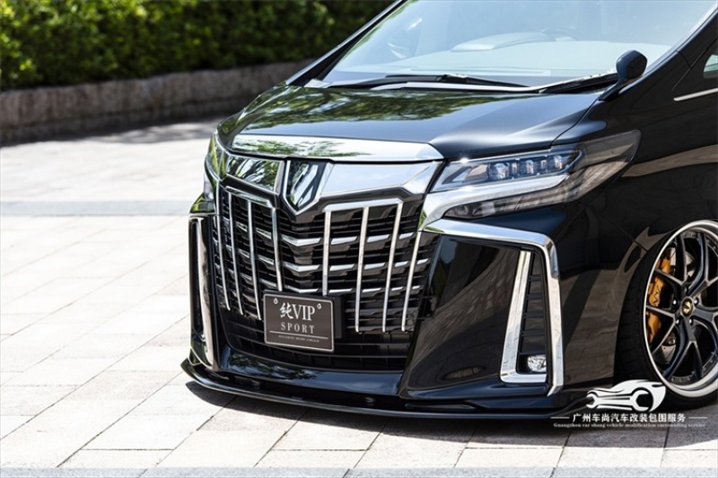 丰田埃尔法改装aimgain小包围30系埃尔法碳纤维纯vip前后唇尾翼