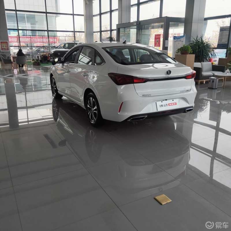 手动豪华逸动plus白色到店了