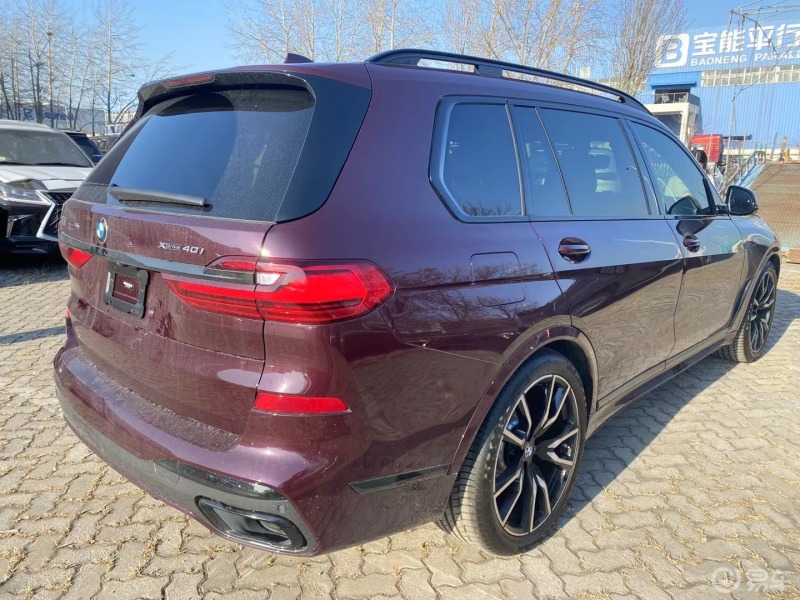 天津港唯一一台紫水晶宝马x7