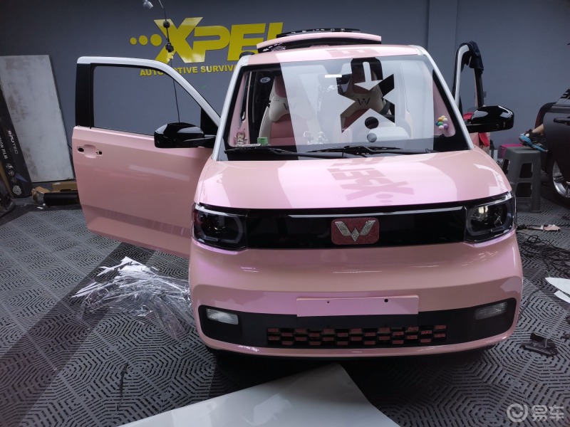 车车改造中,白桃粉变成梦幻粉97_五菱宏光mini ev社区_易车社区