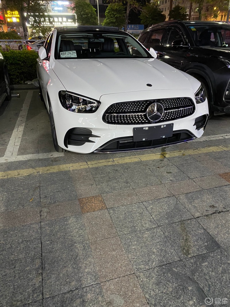 奔驰e300白色提车记