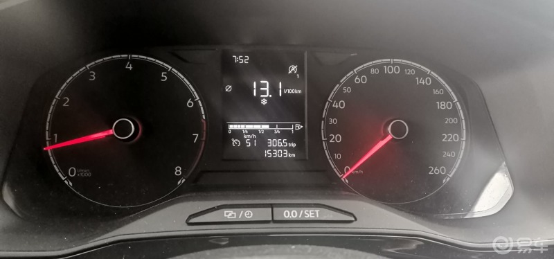 捷达vs5油耗#表显续航显示还能跑420,行车前油耗13.1行驶了五十豆公