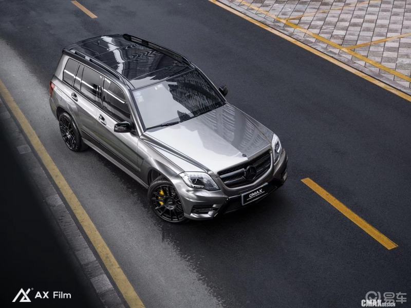 奔驰glk改色液态金属银"断货王"