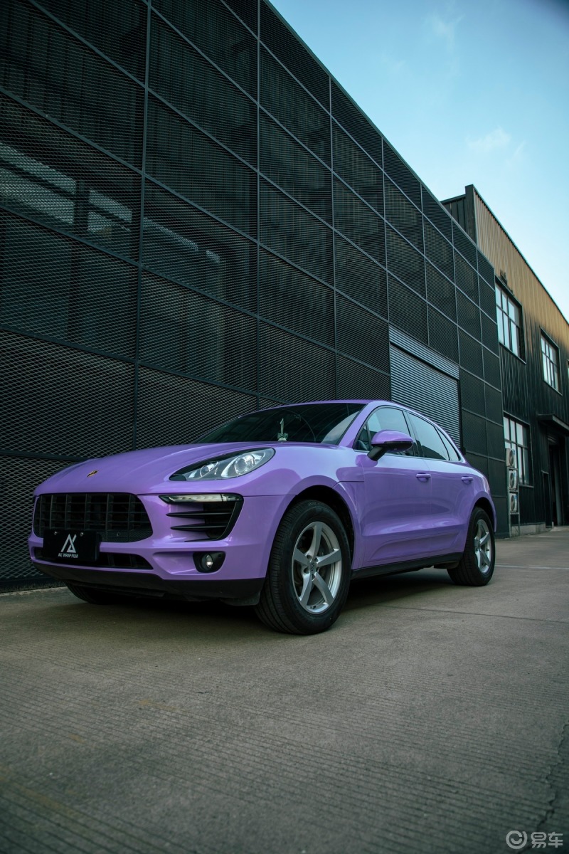 绝绝紫!保时捷macan改色梦幻紫