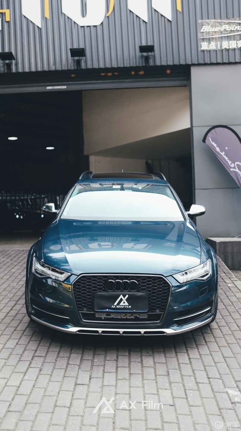 奥迪all-round 查,爱车改色阿瓦隆绿