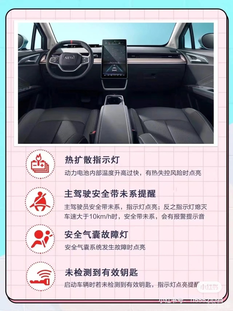 哪吒汽車指示燈使用說明